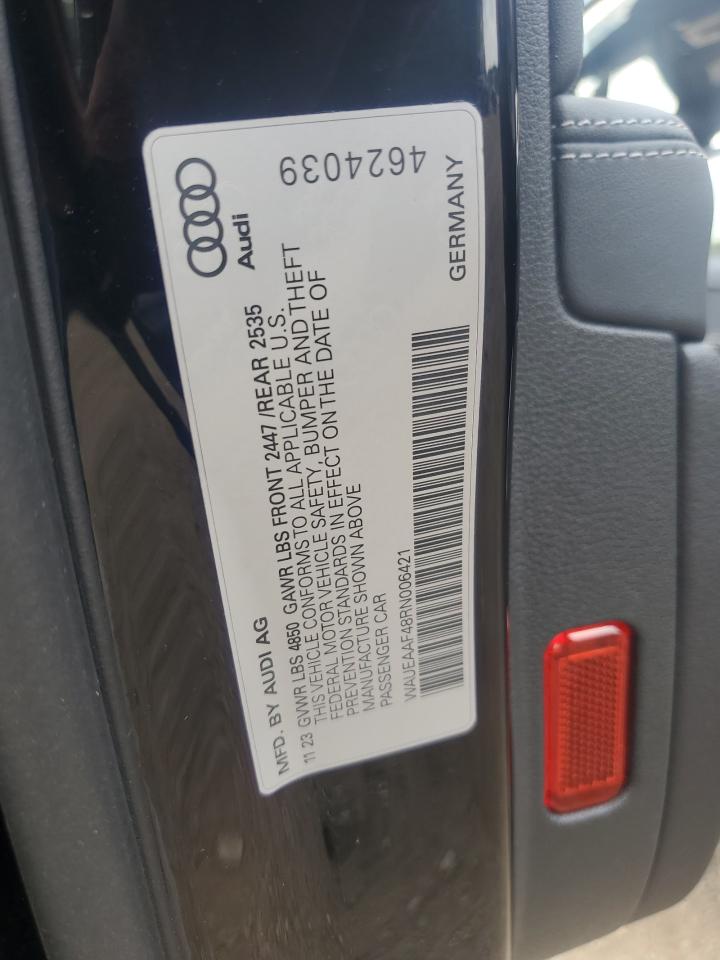 2022 Audi A4 Premium Plus 45 VIN: WAUEAAF48RN006421 Lot: 62747505