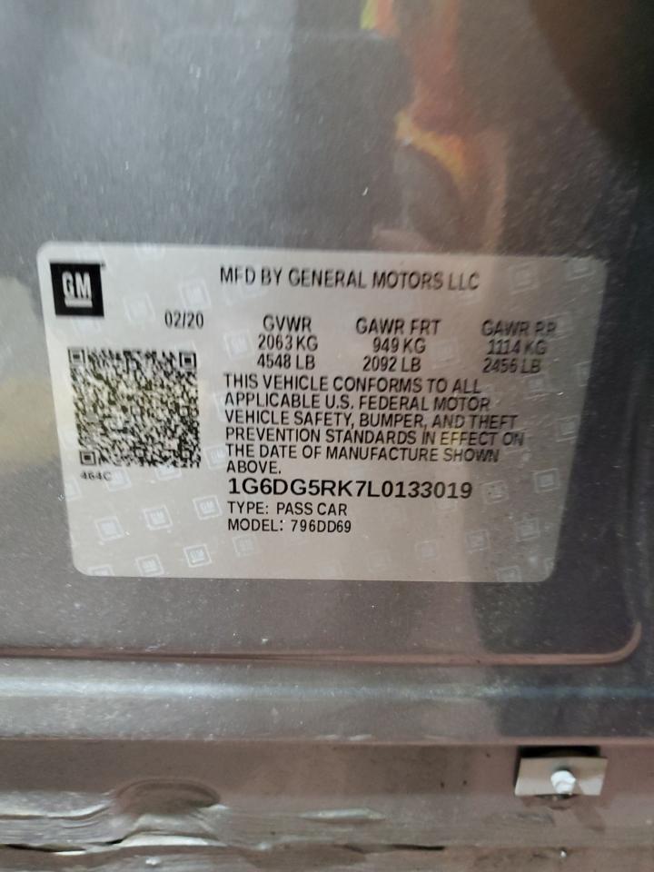 2020 Cadillac Ct4 Sport VIN: 1G6DG5RK7L0133019 Lot: 59563225