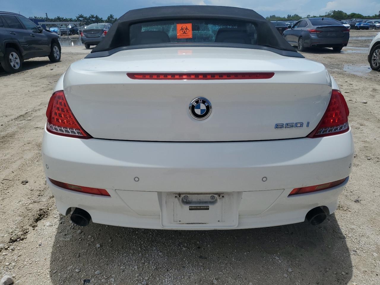 2010 BMW 650 I VIN: WBAEB5C54AC225359 Lot: 62150455