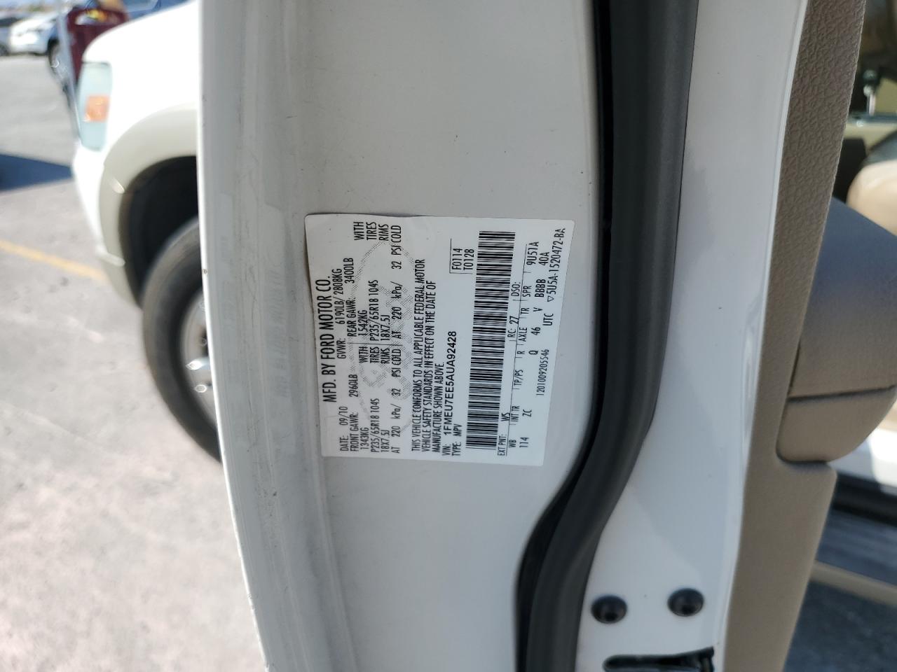 FORD EXPLORER 2010 VIN 1FMEU7EE5AUA92428 фото 13