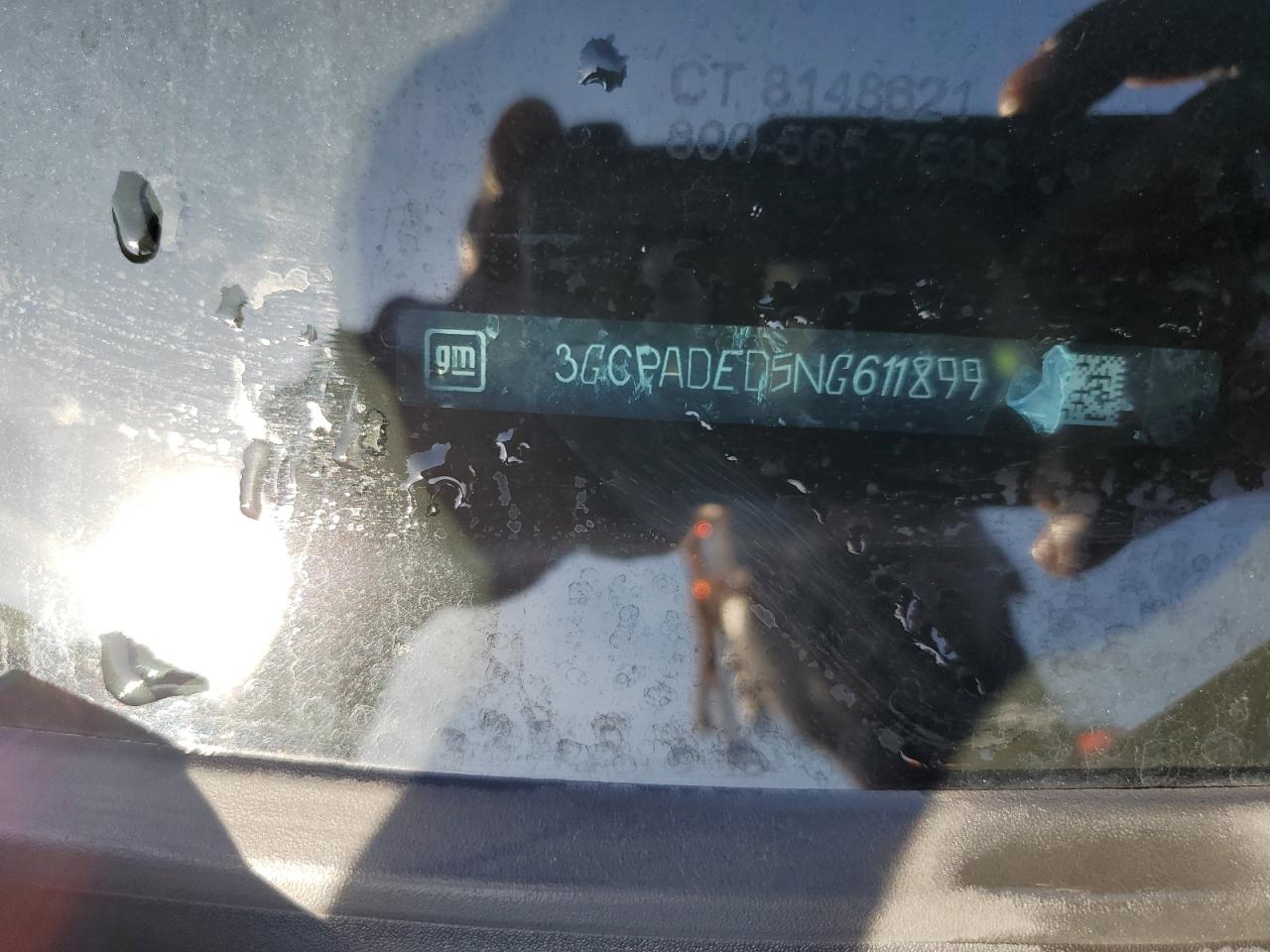 2022 Chevrolet Silverado C1500 Rst VIN: 3GCPADED5NG611899 Lot: 61612595