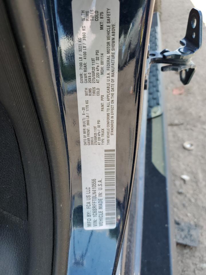 2020 Ram 1500 Big Horn/Lone Star VIN: 1C6SRFFT0LN410556 Lot: 59751345