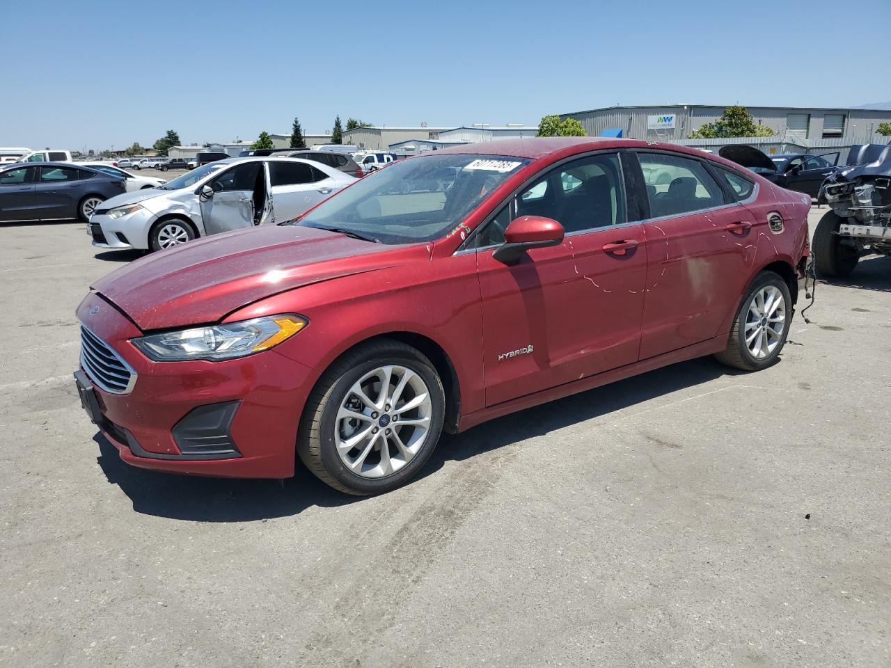 2019 Ford Fusion Se იყიდება Bakersfield-ში, CA - Rear End