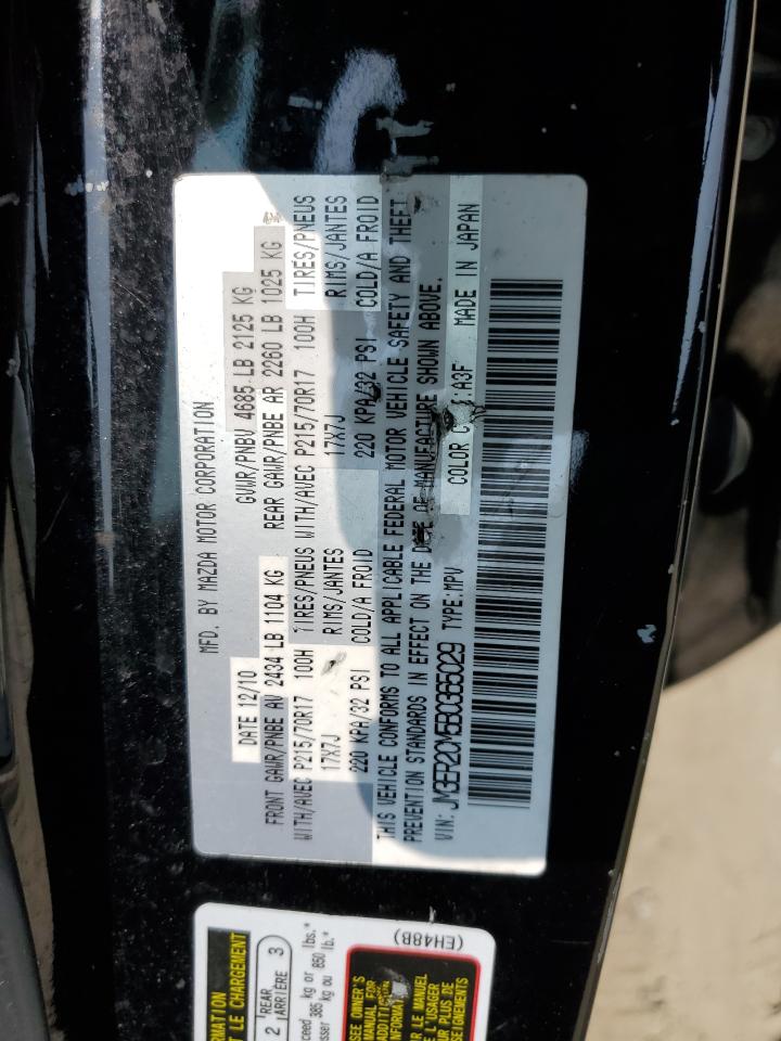 2011 Mazda Cx-7 VIN: JM3ER2CM5B0365029 Lot: 59786965