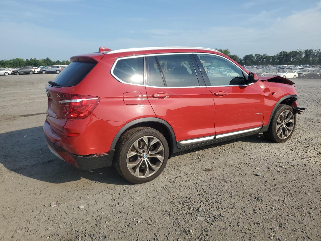 2017 BMW X3 xDrive28I red null gas 5UXWX9C37H0T18188 photo #4