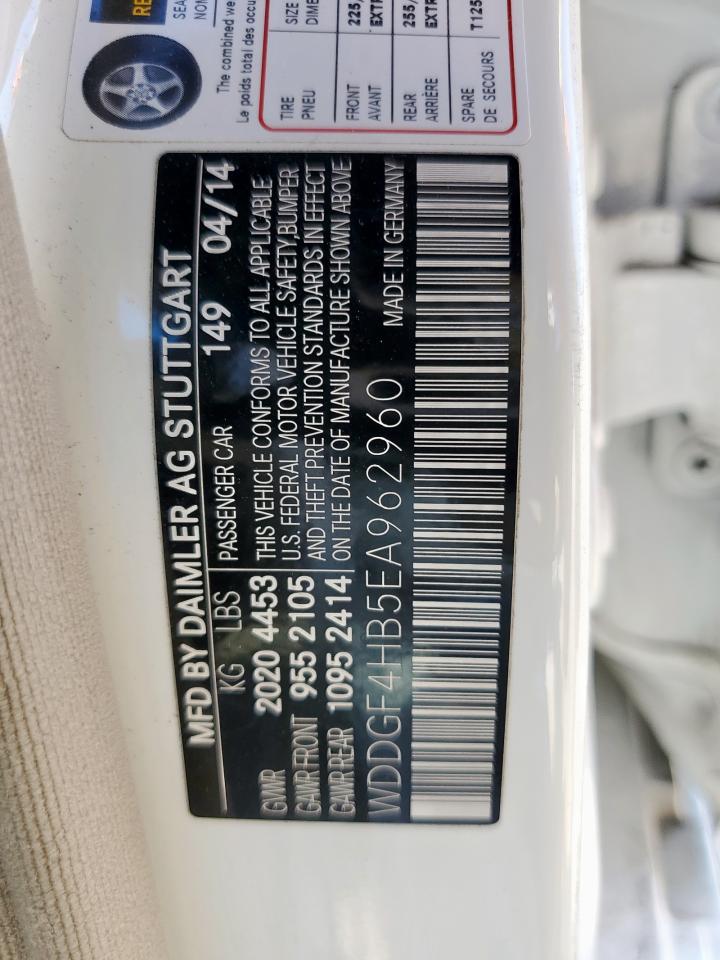 MERCEDES-BENZ C-CLASS 2014 VIN WDDGF4HB5EA962960 фото 12