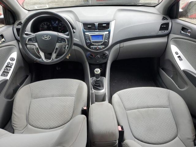  HYUNDAI ACCENT 2013 Red
