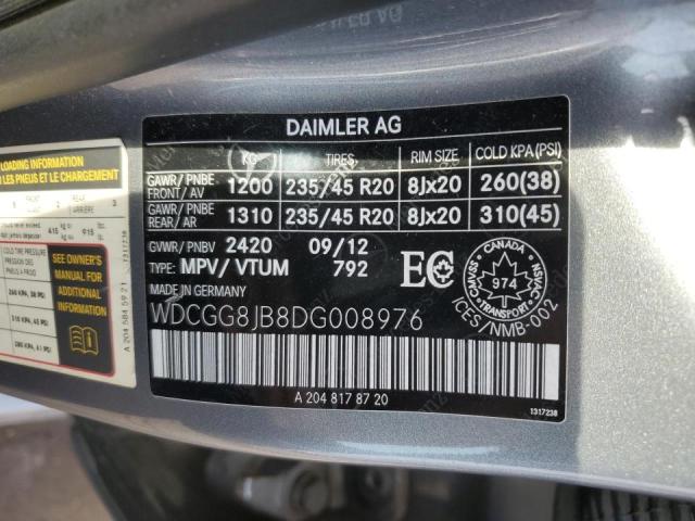 2013 MERCEDES-BENZ GLK 350 4MATIC  