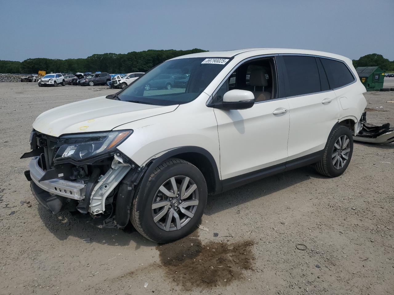 2019 Honda Pilot Exl zu verkaufen in Assonet, MA - Front End