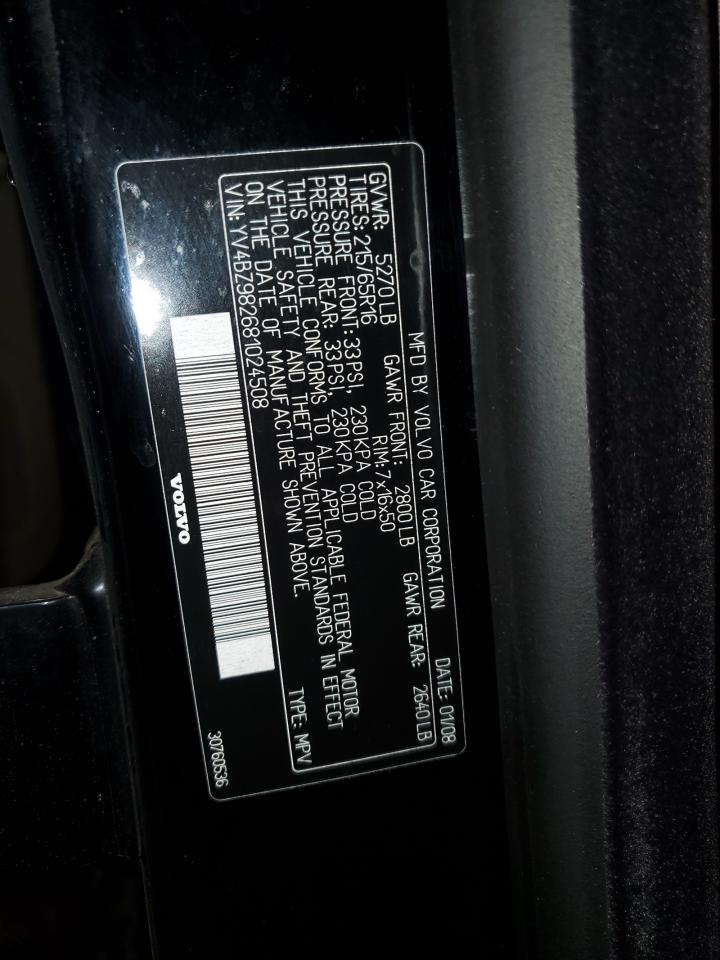 2008 Volvo Xc70 VIN: YV4BZ982681024508 Lot: 60218775
