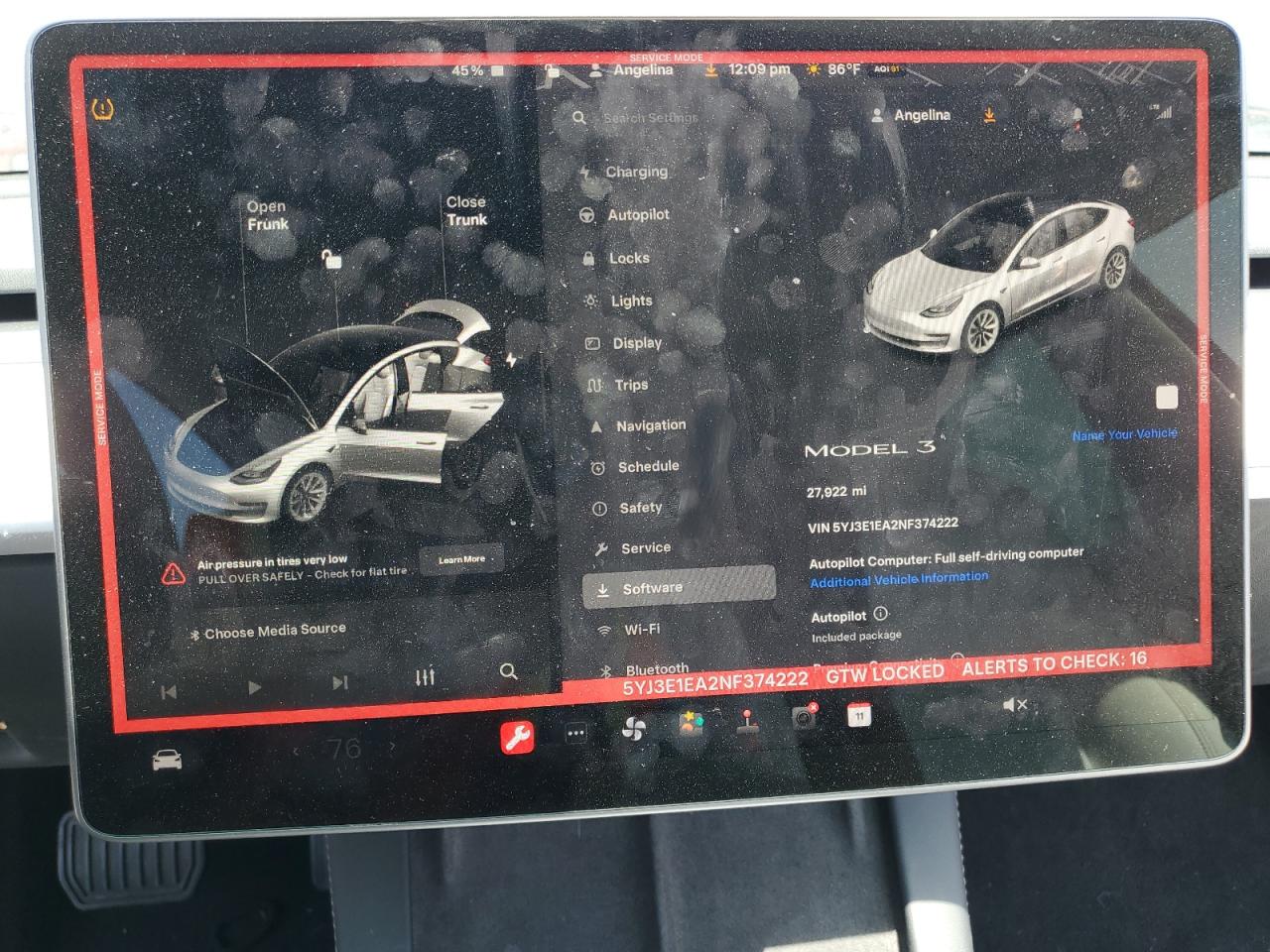 2022 Tesla Model 3 VIN: 5YJ3E1EA2NF374222 Lot: 59330415