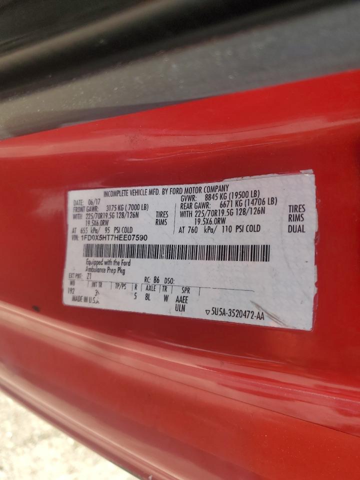 2017 Ford F550 Super Duty VIN: 1FD0X5HT7HEE07590 Lot: 64241585