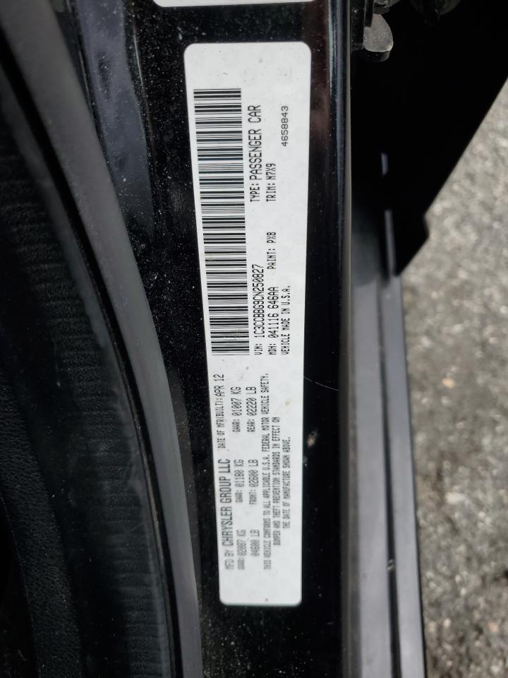 2012 Chrysler 200 Touring VIN: 1C3CCBBG9CN250827 Lot: 62054365