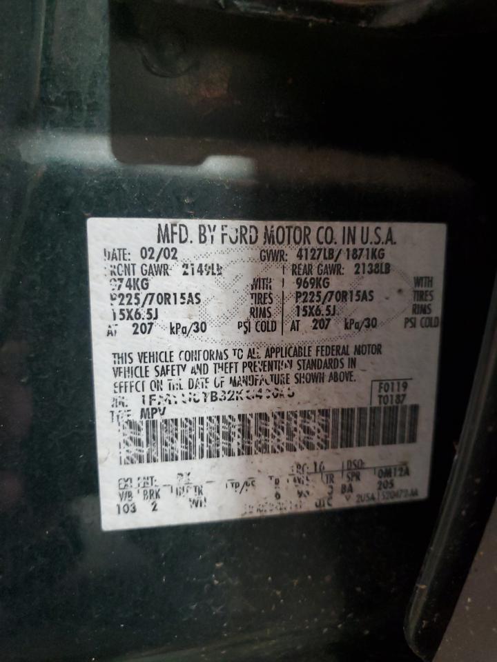 2002 Ford Escape Xls VIN: 1FMYU01B32KC48043 Lot: 63011005