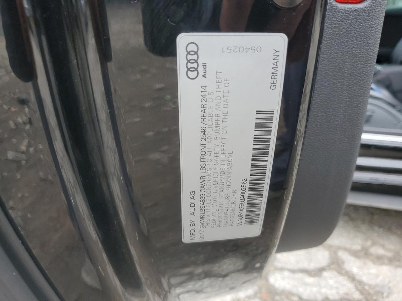 2018 Audi S5 Premium Plus VIN: WAUP4AF50JA002562 Lot: 59714345