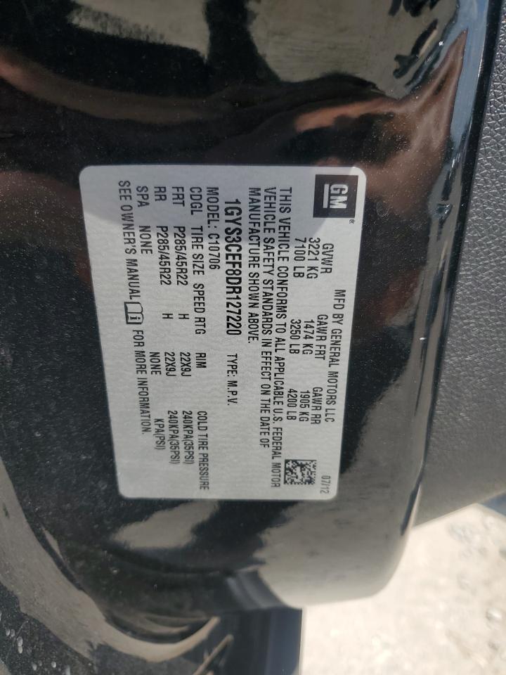 2013 Cadillac Escalade Premium VIN: 1GYS3CEF8DR127220 Lot: 62111305
