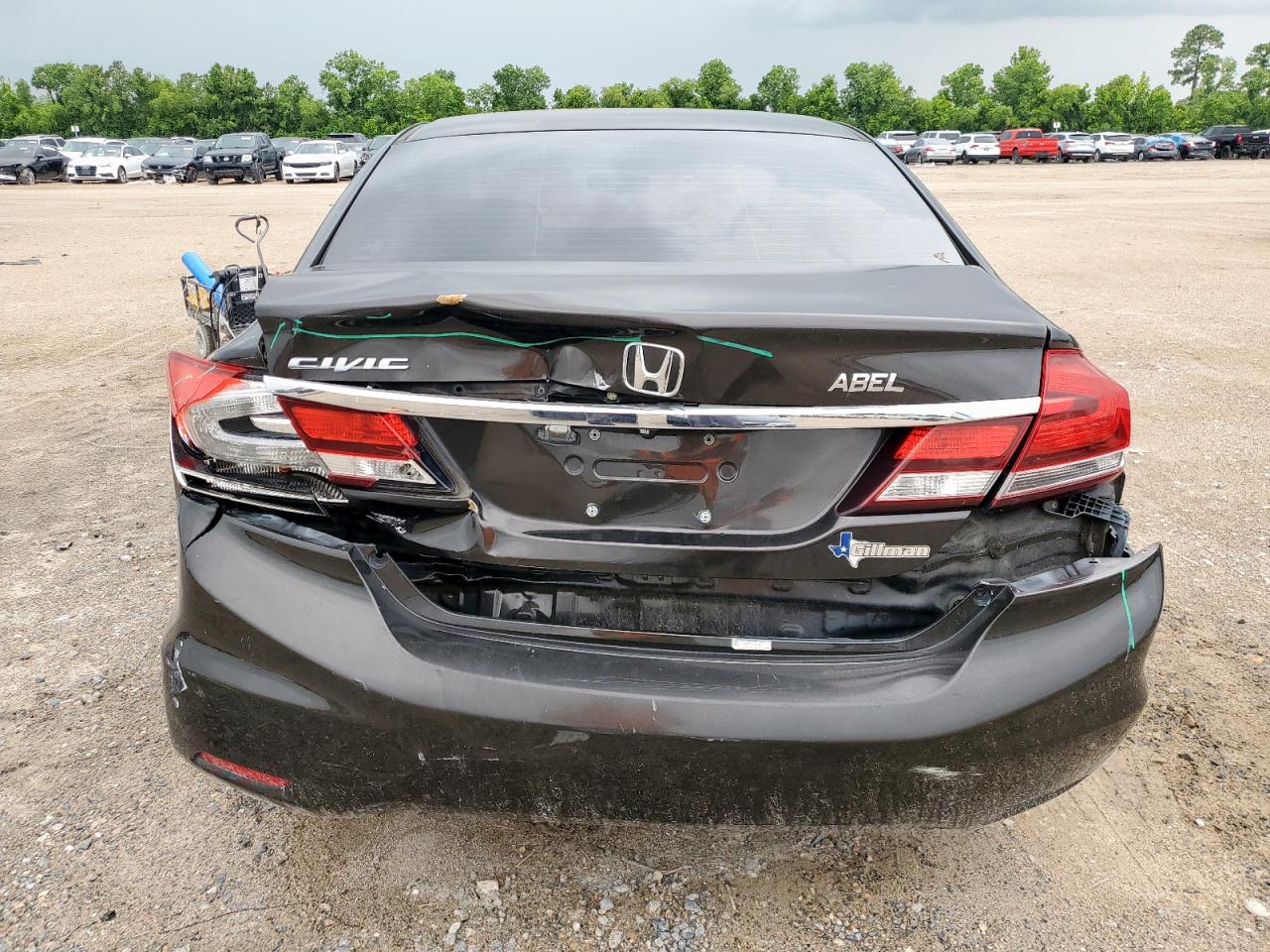 2013 Honda Civic Lx VIN: 2HGFB2F55DH520510 Lot: 62925505