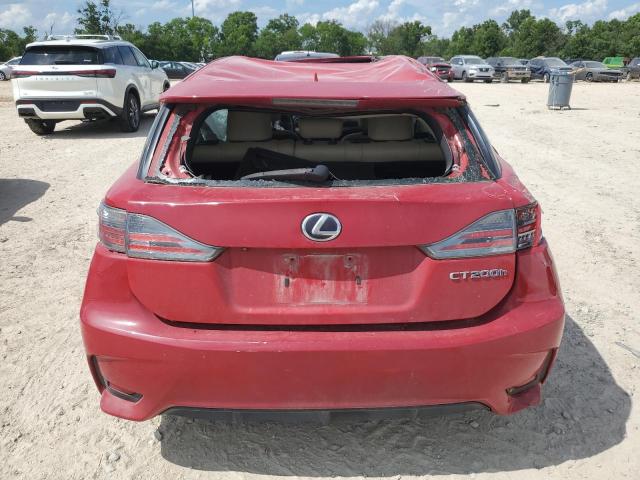 Hatchbacks LEXUS CT 200 2015 Red