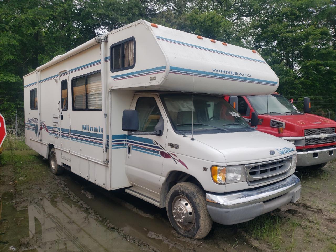 2000 Ford Econoline E450 Super Duty Cutaway Van na sprzedaż w Seaford, DE - Burn - Engine