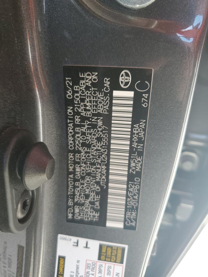 TOYOTA PRIUS NIGH 2022 VIN JTDKAMFU2N3155517 фото 12