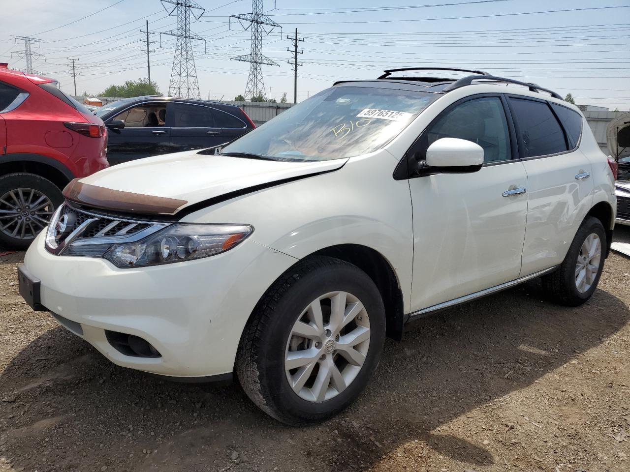 2011 Nissan Murano S de vânzare în Elgin, IL - Side