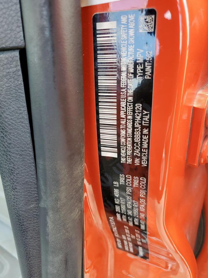 2018 Jeep Renegade Latitude VIN: ZACCJBBB3JPH42120 Lot: 62353645
