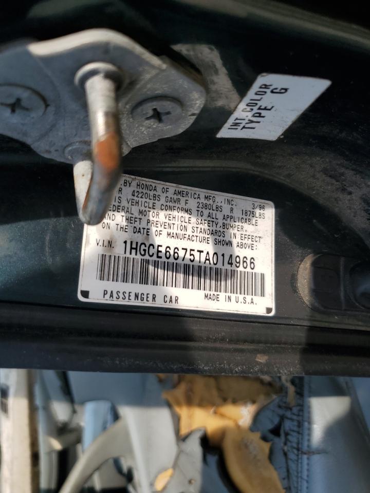 1996 Honda Accord Ex VIN: 1HGCE6675TA014966 Lot: 61336605