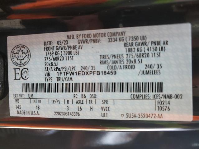 2023 FORD F150 SUPERCREW