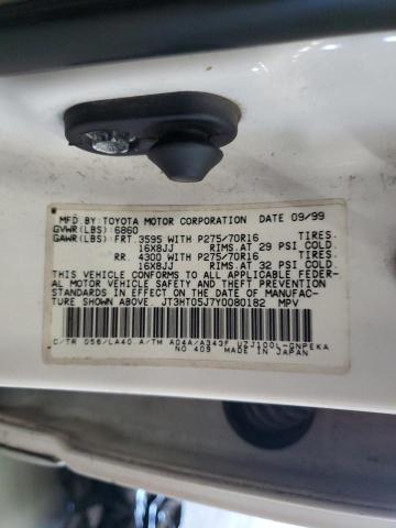 2000 TOYOTA LAND CRUISER   