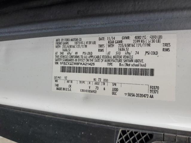 2015 FORD TRANSIT T-350  