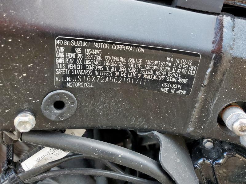 2012 SUZUKI GSX1300 R  