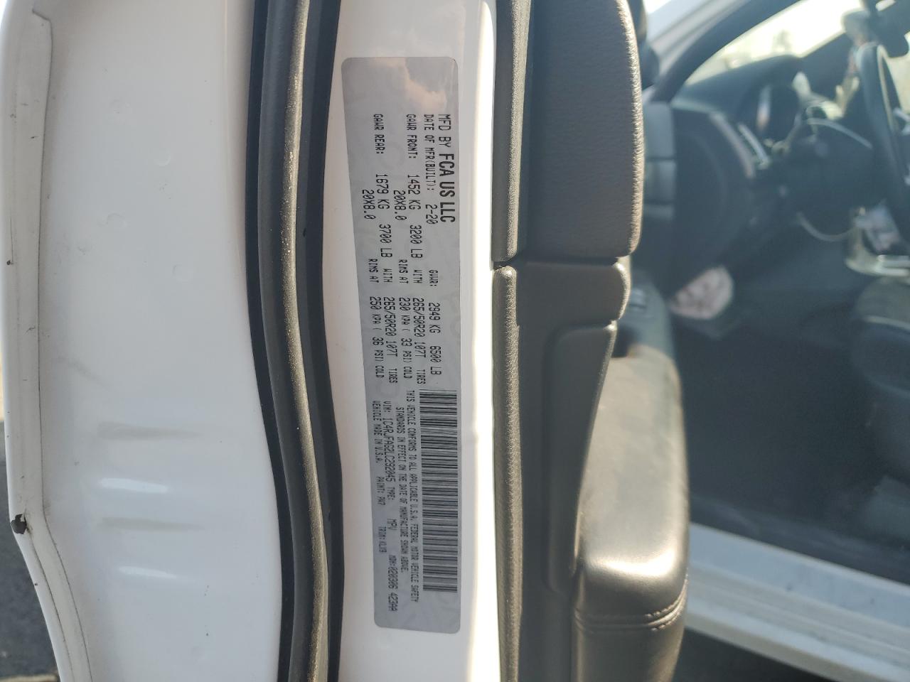 2020 Jeep Grand Cherokee Laredo VIN: 1C4RJFAG2LC292045 Lot: 61841995