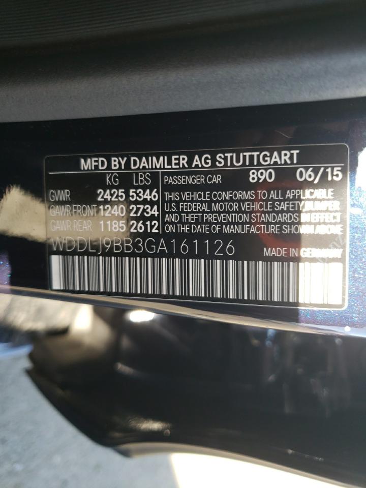2016 Mercedes-Benz Cls 550 4Matic VIN: WDDLJ9BB3GA161126 Lot: 61994855