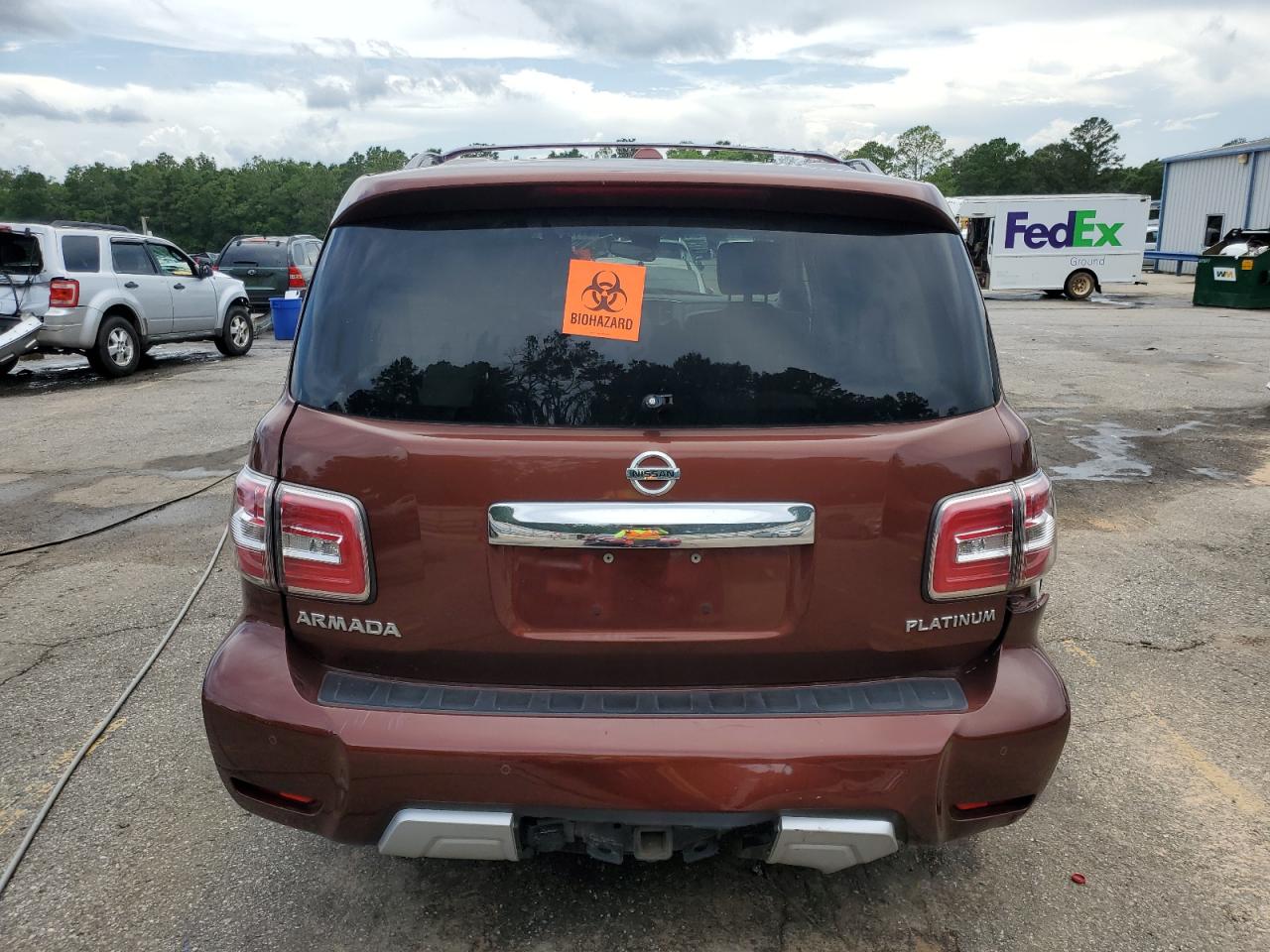 2017 Nissan Armada Platinum VIN: JN8AY2NF2H9301743 Lot: 61199385
