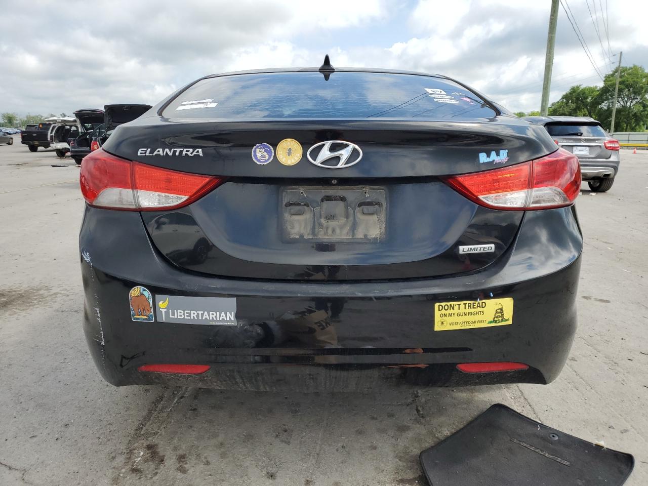 2012 Hyundai Elantra Gls VIN: KMHDH4AE1CU432195 Lot: 60733755