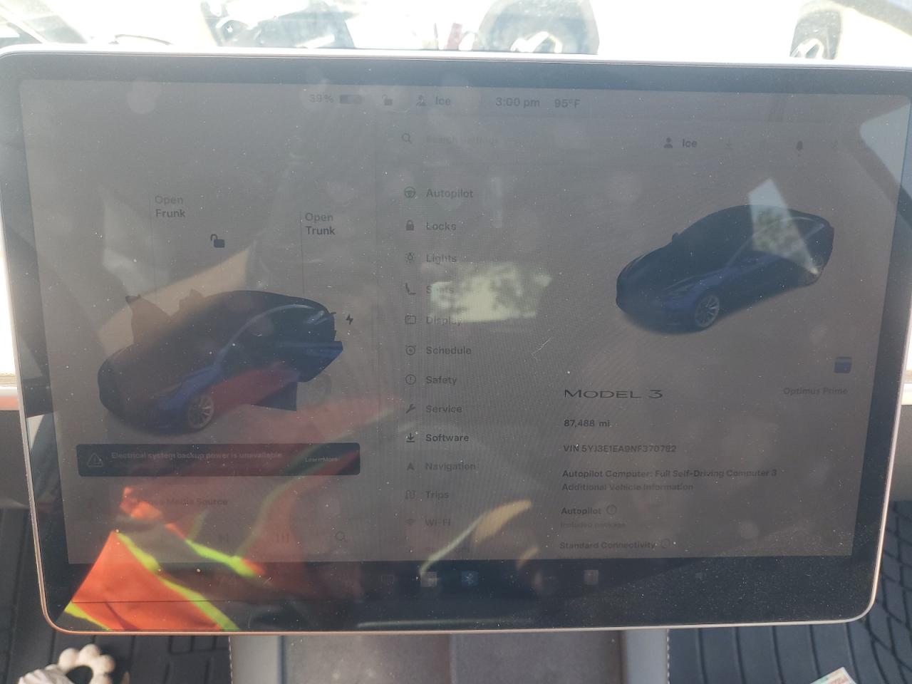 2022 Tesla Model 3 VIN: 5YJ3E1EA9NF370782 Lot: 60116345