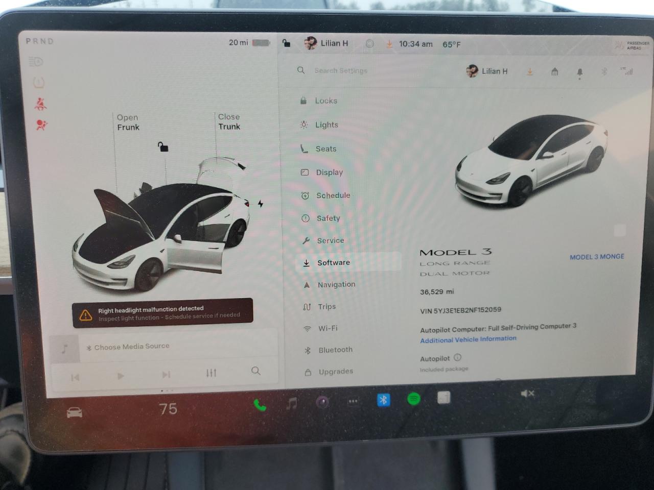 2022 Tesla Model 3 VIN: 5YJ3E1EB2NF152059 Lot: 59699705