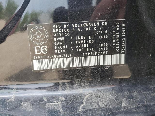 2016 VOLKSWAGEN GOLF S/SE  