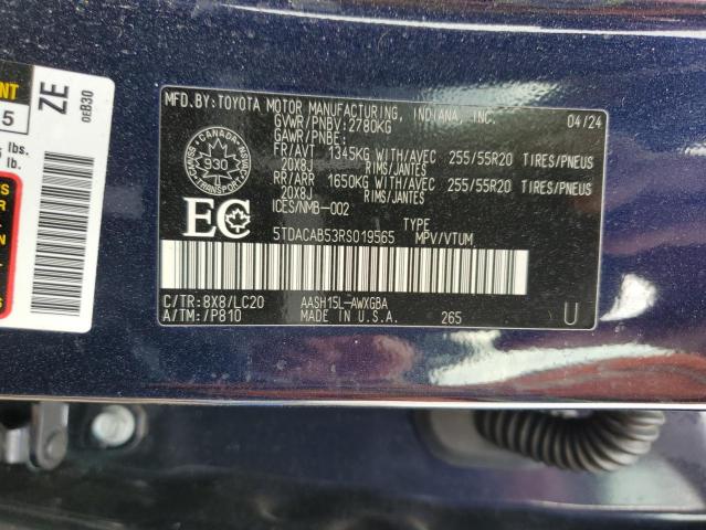 2024 TOYOTA GRAND HIGHLANDER XLE  