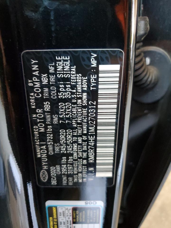 2021 Hyundai Palisade Calligraphy VIN: KM8R74HE1MU270312 Lot: 62790605