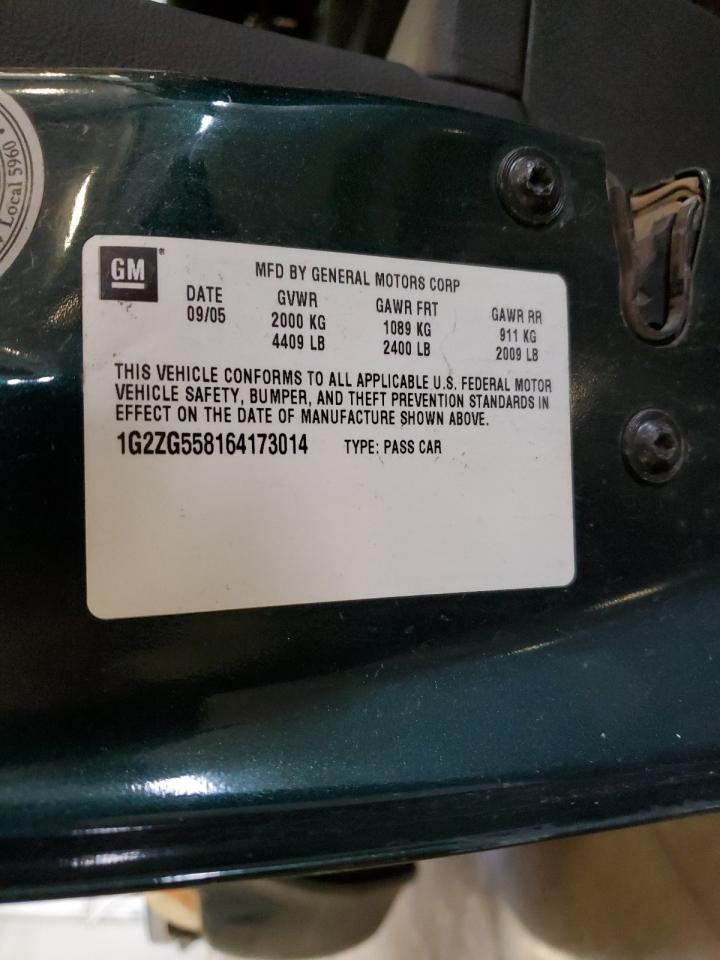 2006 Pontiac G6 Se1 VIN: 1G2ZG558154173014 Lot: 61907675