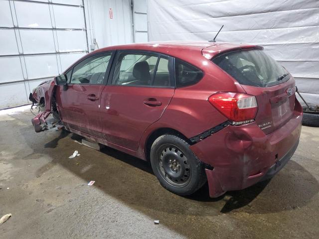  SUBARU IMPREZA 2016 Бордовый