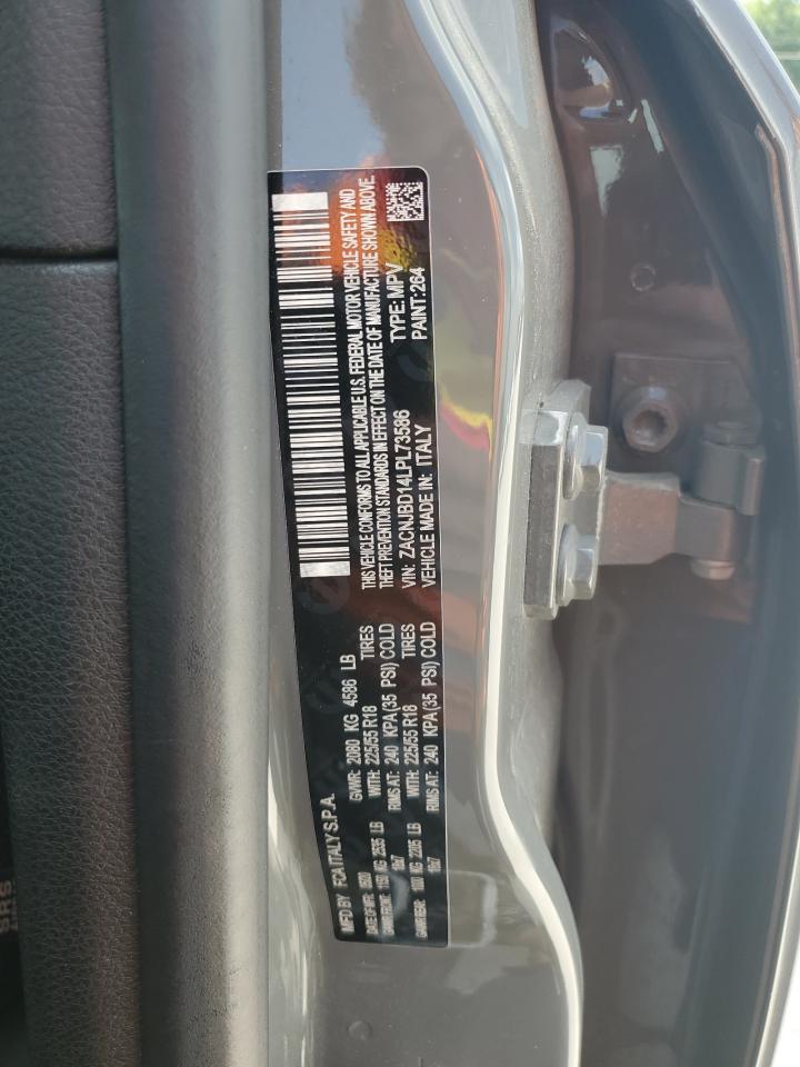 2020 Jeep Renegade Limited VIN: ZACNJBD14LPL73586 Lot: 60818035