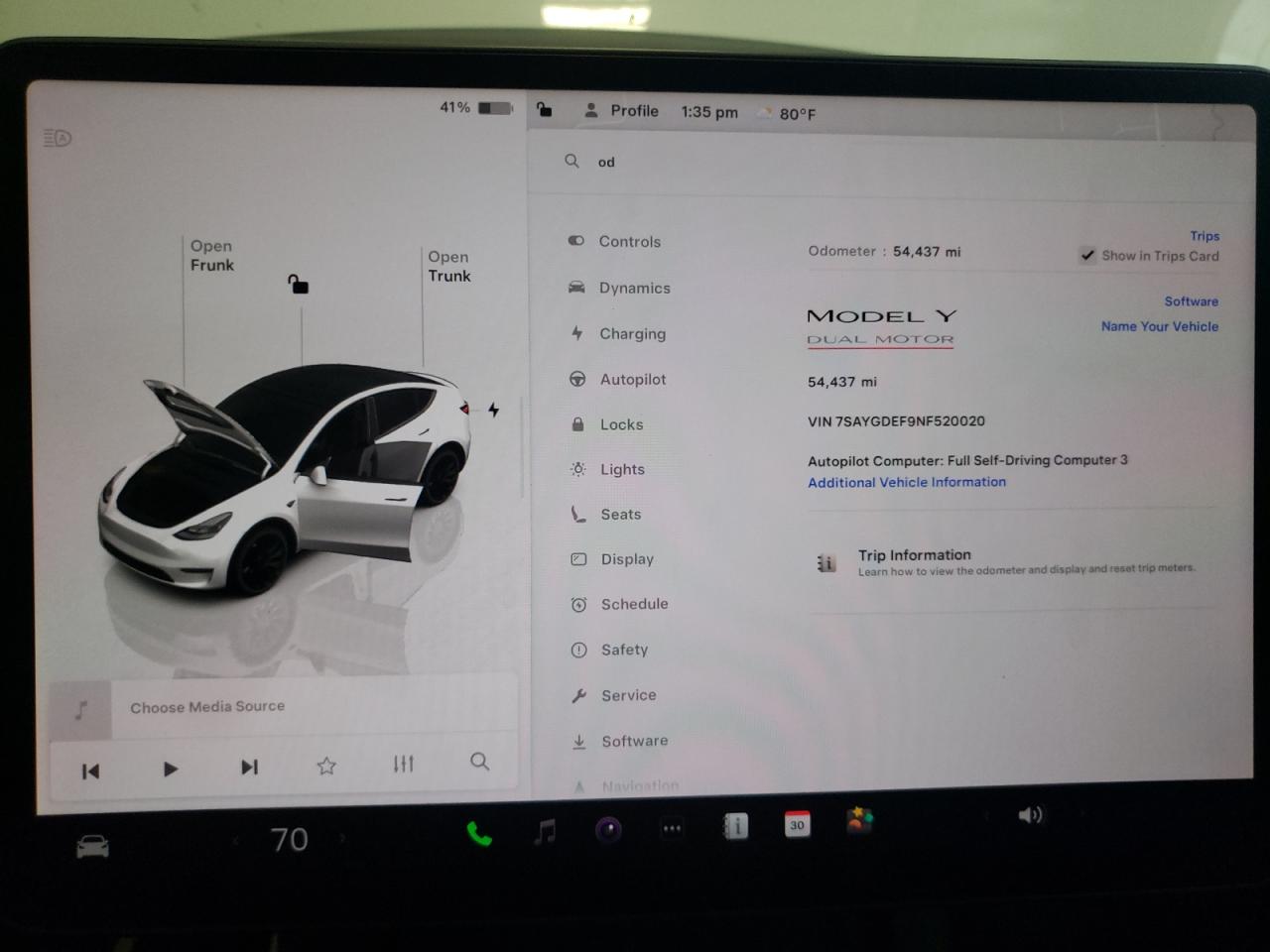 2022 Tesla Model Y VIN: 7SAYGDEF9NF520020 Lot: 60961695