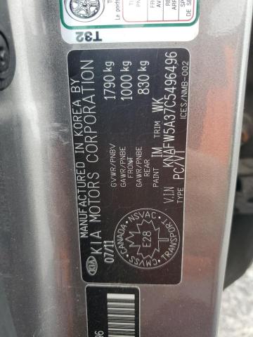 2012 KIA FORTE SX