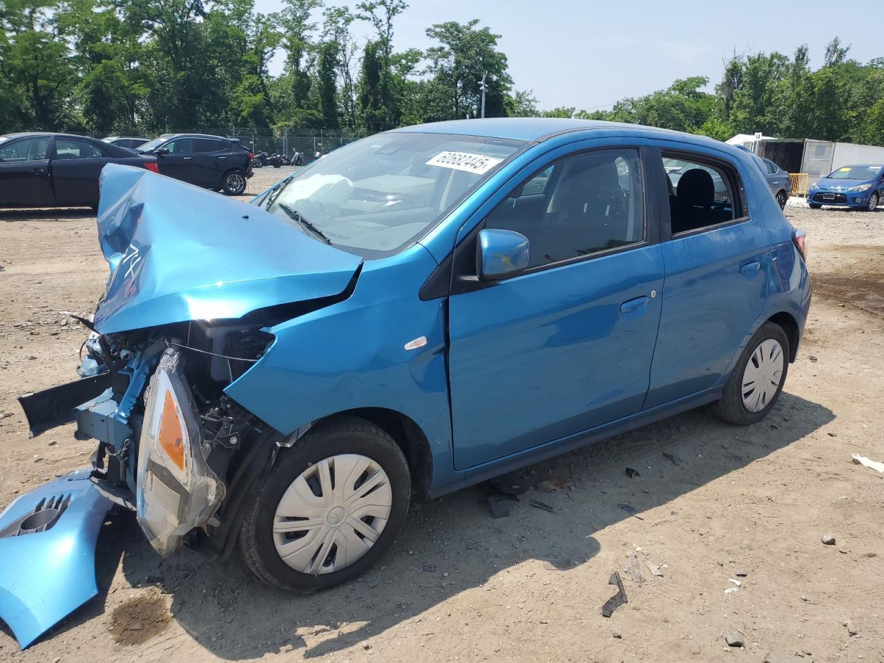 2022 Mitsubishi Mirage Es للبيع في Baltimore، MD - Front End