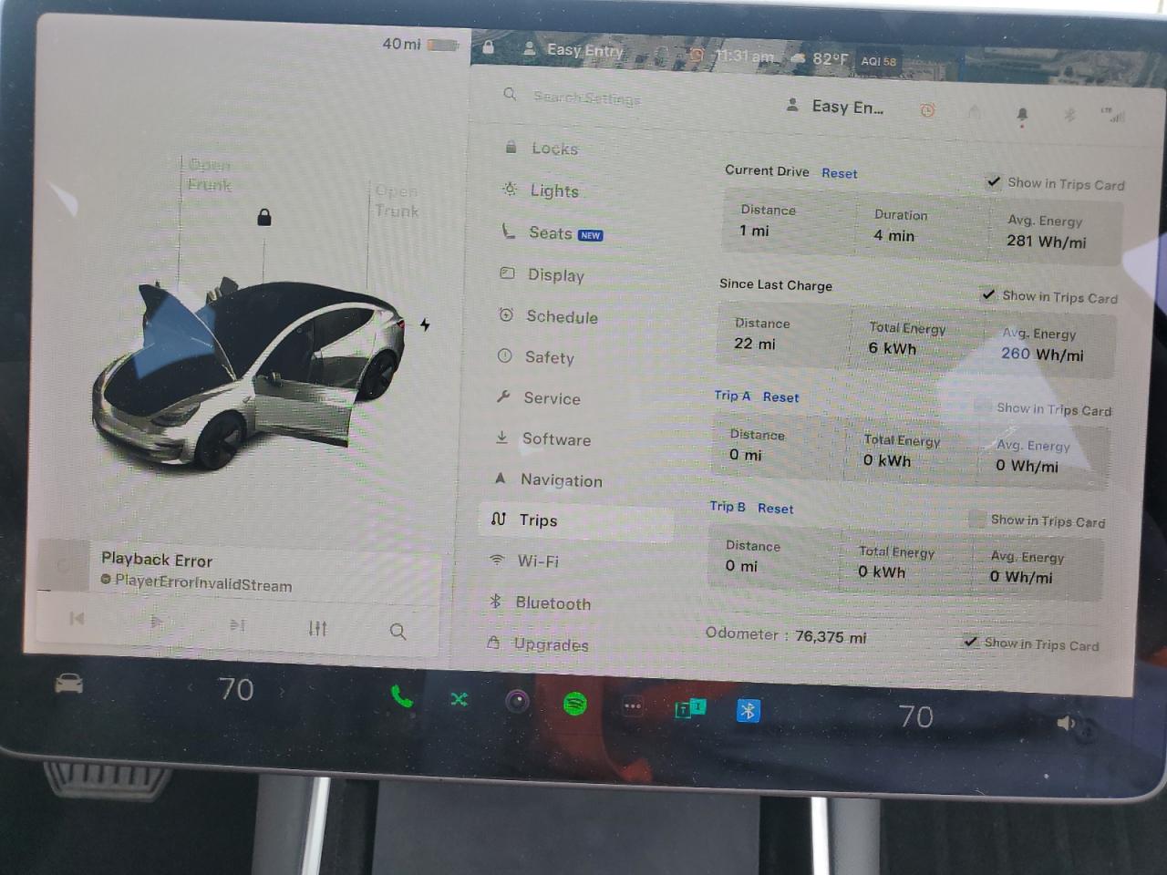2020 Tesla Model 3 VIN: 5YJ3E1EA3LF797307 Lot: 62947635