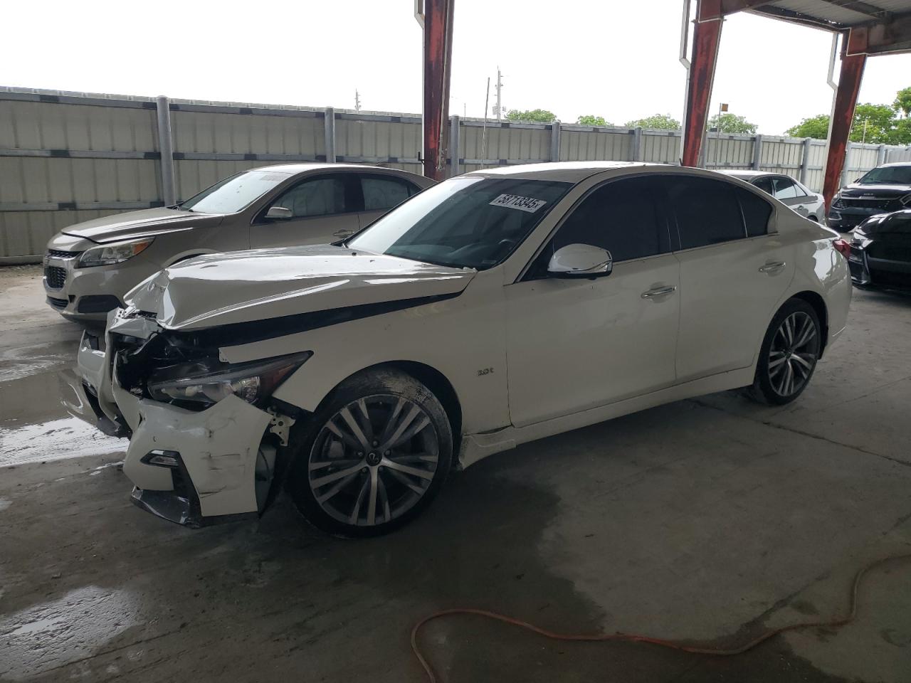 2019 Infiniti Q50 Luxe იყიდება Homestead-ში, FL - Front End