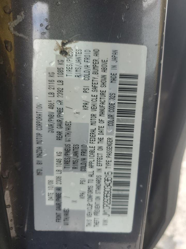 2009 Mazda 5 VIN: JM1CR293690343615 Lot: 61668945