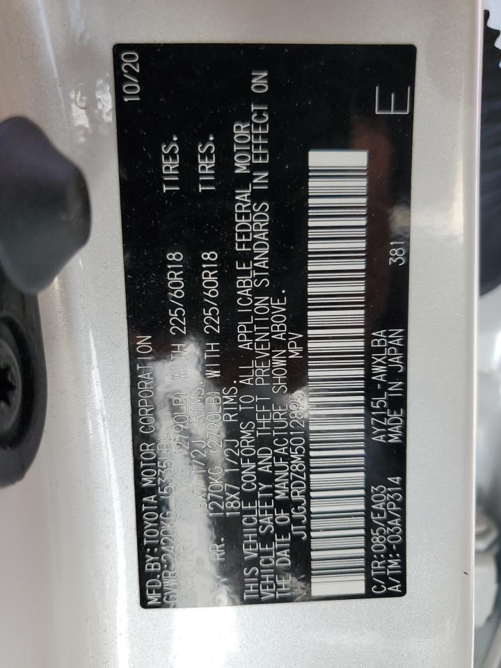 2021 Lexus Nx 300H Base VIN: JTJGJRDZ8M5012895 Lot: 62593635
